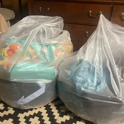 3 Bags Of Woman’s Sz L Shoes 8