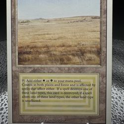 MTG Magic the Gathering Savannah Revised Edition Rare Dual Land LP