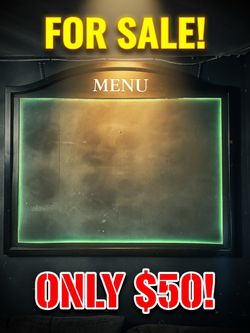 Vintage menu board