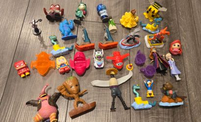 Large Lot of Disney & Pixar Happy Meal Collectible Figures over 30 pieces