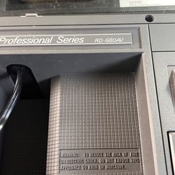 VTG Sharp professional series RD – 680AV Cassette Player /Recorder Tested &Works