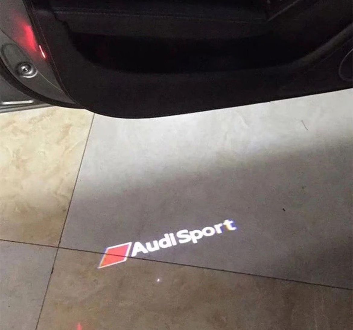 2Pcs 3D Audi Sports GHOST LASER PROJECTOR DOOR UNDER PUDDLE LIGHTS FOR AUDI