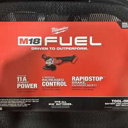 Milwaukee M18 Fuel 4.5” / 5” Variable Speed Grinder