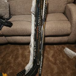 Left Handed Hockey Sticks For Sale $80-120 Each