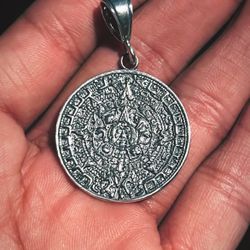Aztec Calendar Pendant 