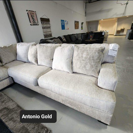 Big Sale 💥 Rawcliffe 4 Piece Sectional ✅In Stock 🚚Fast Delivery