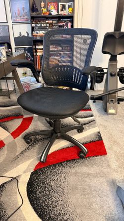 Office chair with broken wheel
