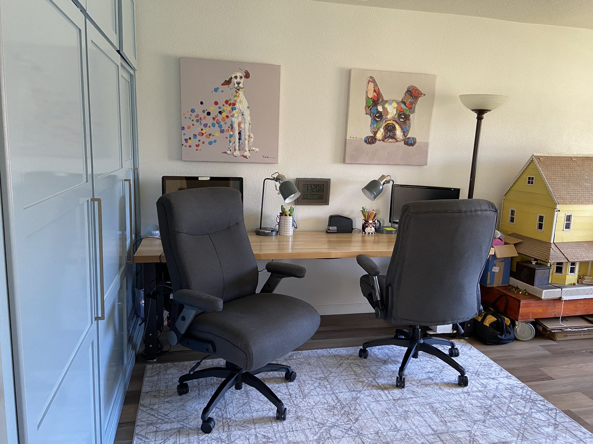 Matching Grey Office Chairs Reduced Again