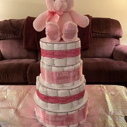 Diaper Cake With Or Without Teddy Bear