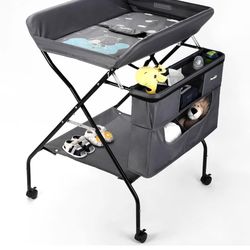 Portable diaper changing table