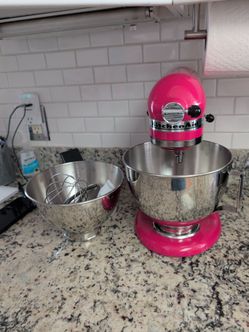 Kitchen aid, hibiscus stand mixer.