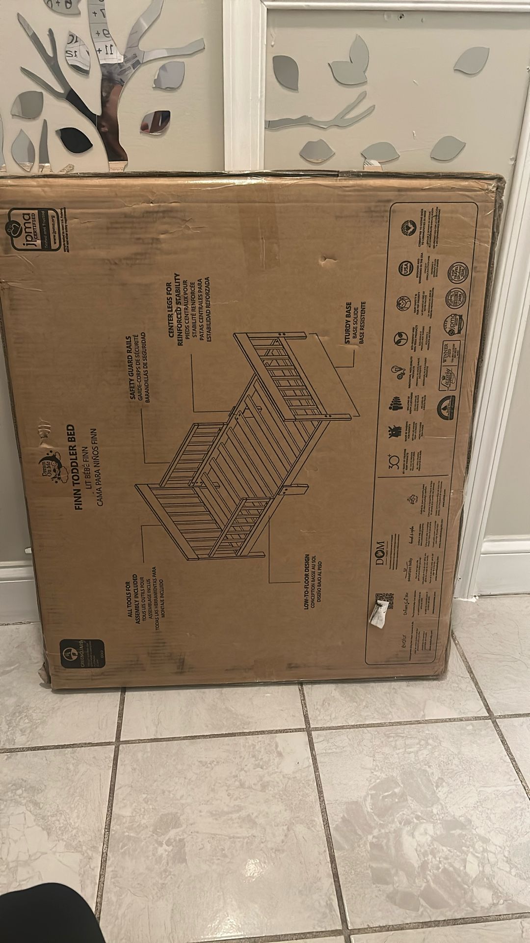 New Toddler Bed Frame With Mattress And Gently Used Play Pen  