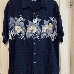 puritan hawaiian men’s shirt %100 rayon Large