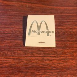 McDonald Matchbook Mint