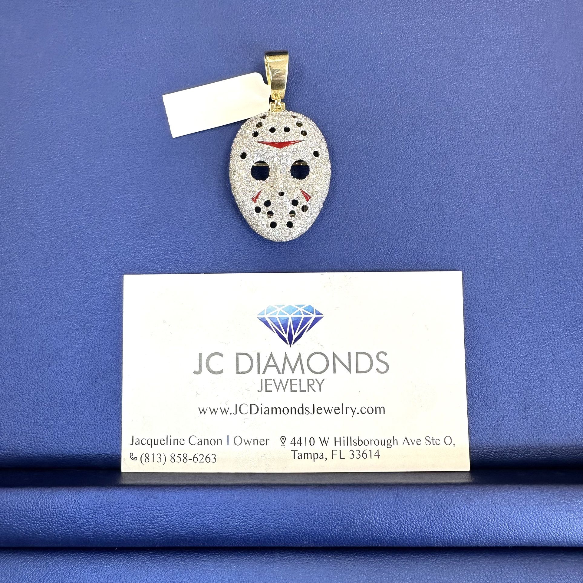 Pendant 2 Inch 10k Diamonds Real π