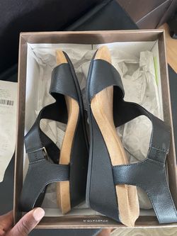 7M Black Giani Bernini Memory Foam Shoes Size 7M