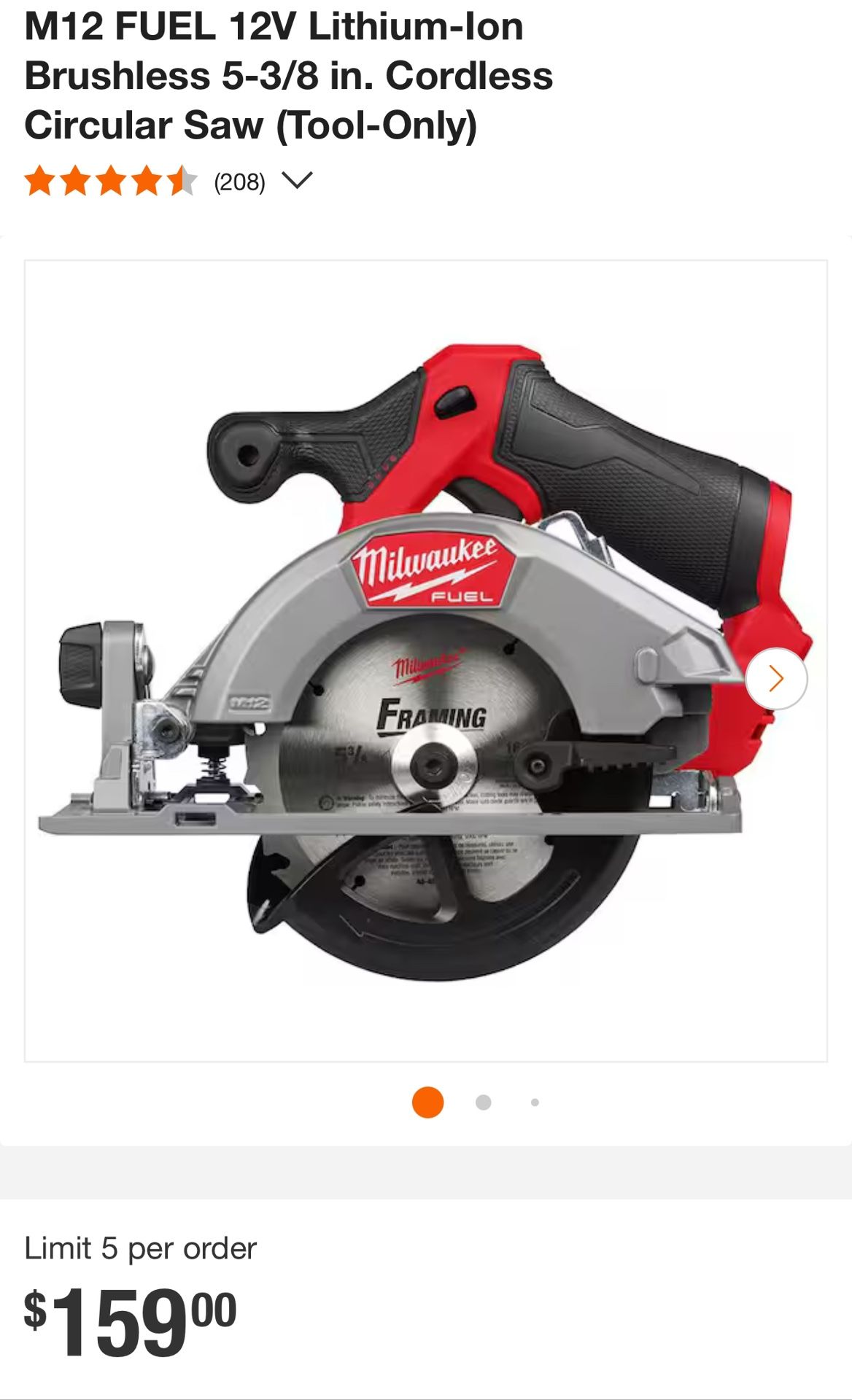 M12 Fuel Circular Saw
