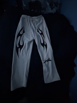 Brand New White Hellstar Flare Pants White Adult Large