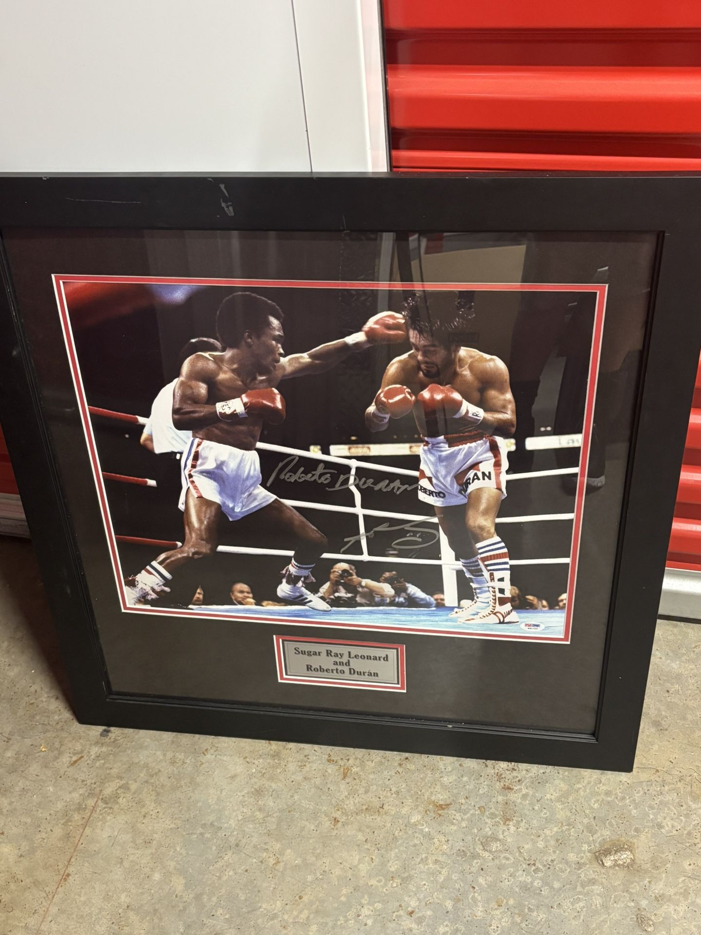 Sugar Ray Lenard And Robert Duran Signed By Both