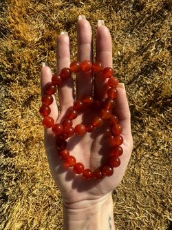 Carnelian Beaded Bracelet