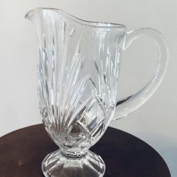 Vintage Gorham Rosewood Crystal Water Pitcher, Crystal Pitcher