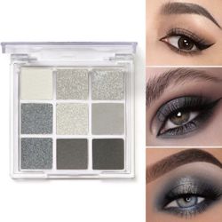 White Silver Eye Shadow Palette