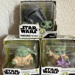 Baby Yoda Set Of 3 New Nuevos