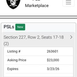 Your Chance To Own Raider Season Tickets For The Next 26 Years