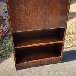 Wood Slimline Secretary Desk With Key