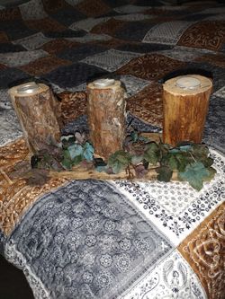 Decorative Log Candles