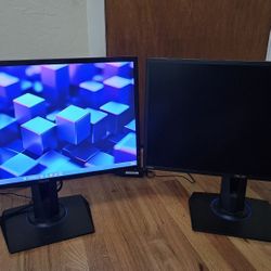 Two (2) Asus VG245 24" Gaming Monitors - Full HD, 1ms