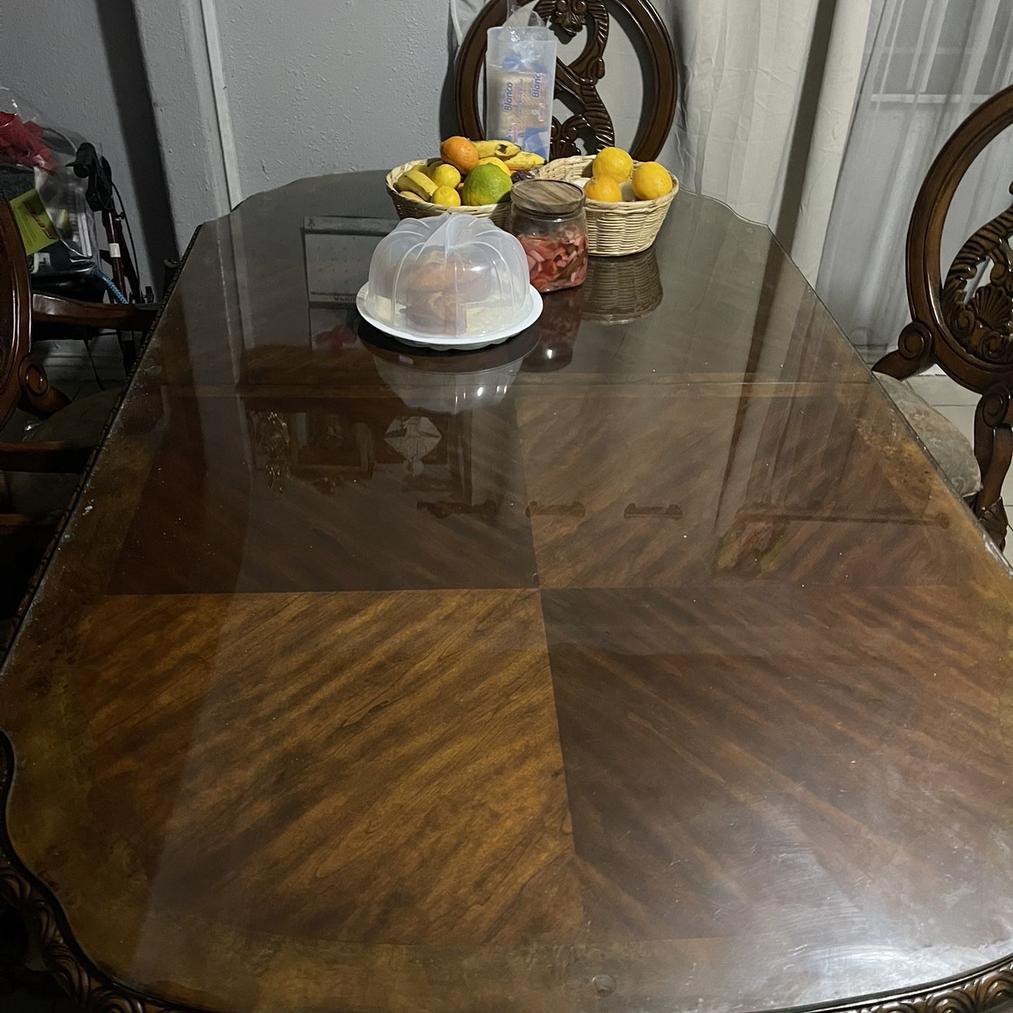 Wood Dining Table For 7 People 