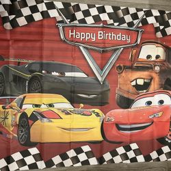 Cars Backdrop 5x3ft