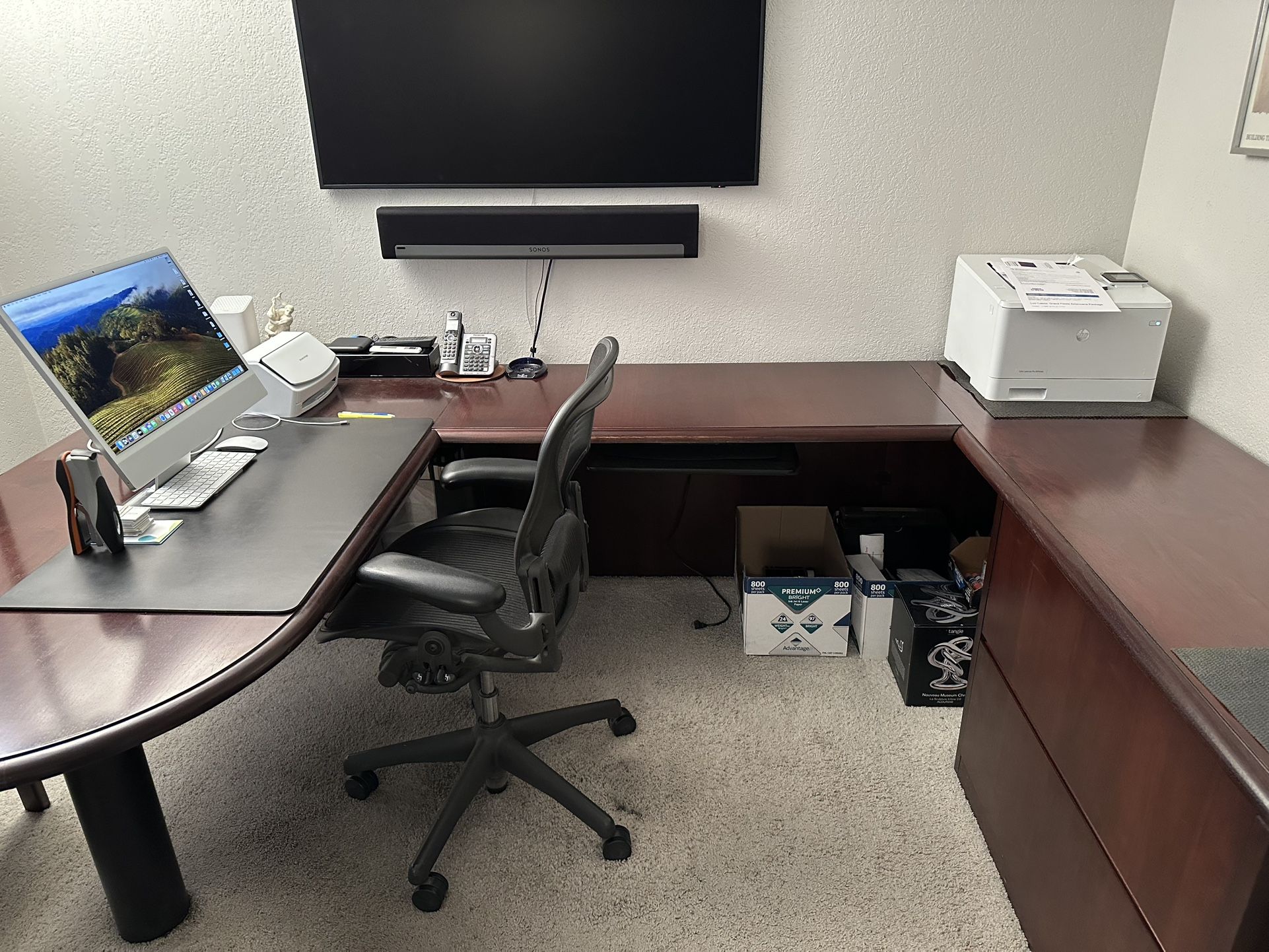 Large Office Desk And Chairs