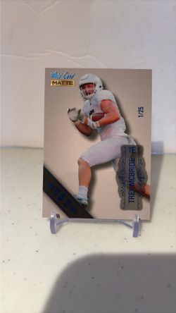 Trey McBride 2022 Wild Card 1/25 Silver 5 Stripe RC