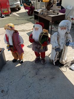 Selling Santa decorations