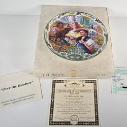 Wizard of Oz Musical Collector's Plate Knowles Bradex Over the Rainbow 1993
