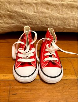Kids Size 7 Red Converse High Tops – Brand New in Box