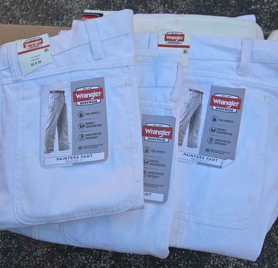 3 Pairs Of 42x30 Painters Pants