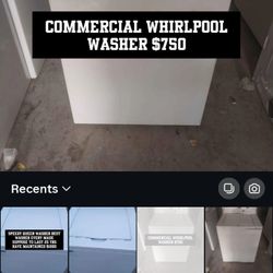 Commercial Whirlpool Washer 
