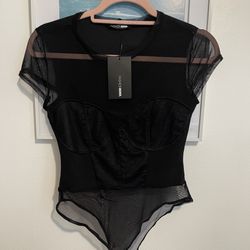 Fashion Nova True Love Bodysuit Size Small, New Whit Tags Original 