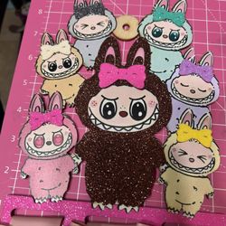 Hairbow Holders/portamoños Stitch/ Labubu/sanrio 