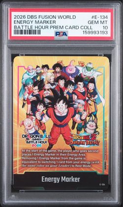 PSA 10 DBS Fusion World Energy Marker #E-134