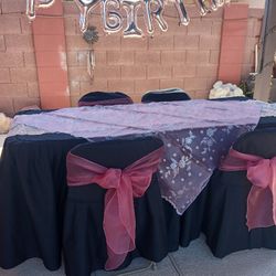 Manteles Y cubre Sillas Ruaner Y Moños Para Las Sillas