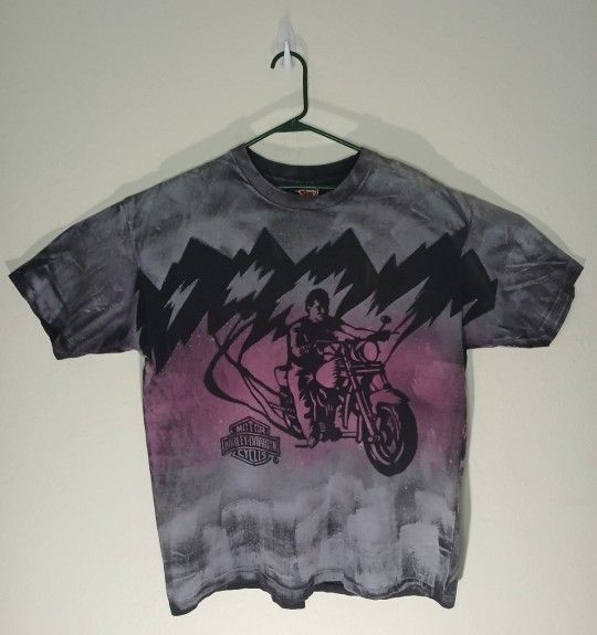Harley-Davidson adult Graphic T-Shirt Gray, black and Pink size XXL