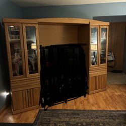 Oak Entertainment Center 