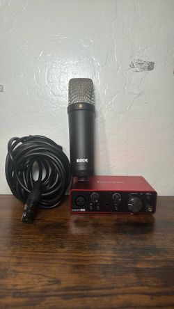 Rode mic with Focusrite