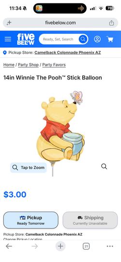 Winnie the Pooh Baby shower items