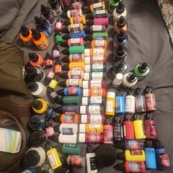 All BRAND NEW PAINT!! Airbrush Kit AND A BUNCH OF BRAND NEW PAINT!!