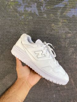 New Balance 550 Triple White Classic Sneakers
